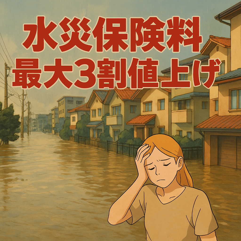 火災保険料　最大3割値上げ