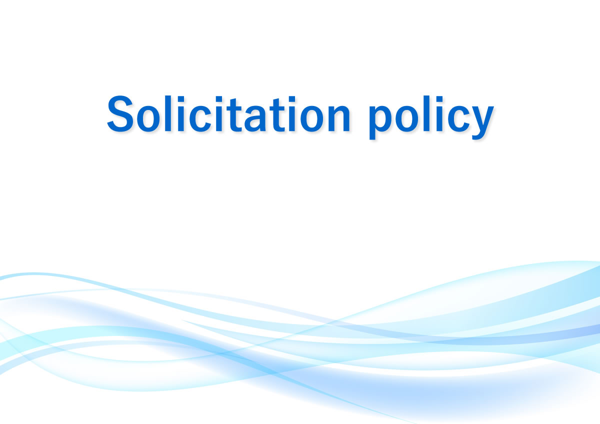 Solicitation policy